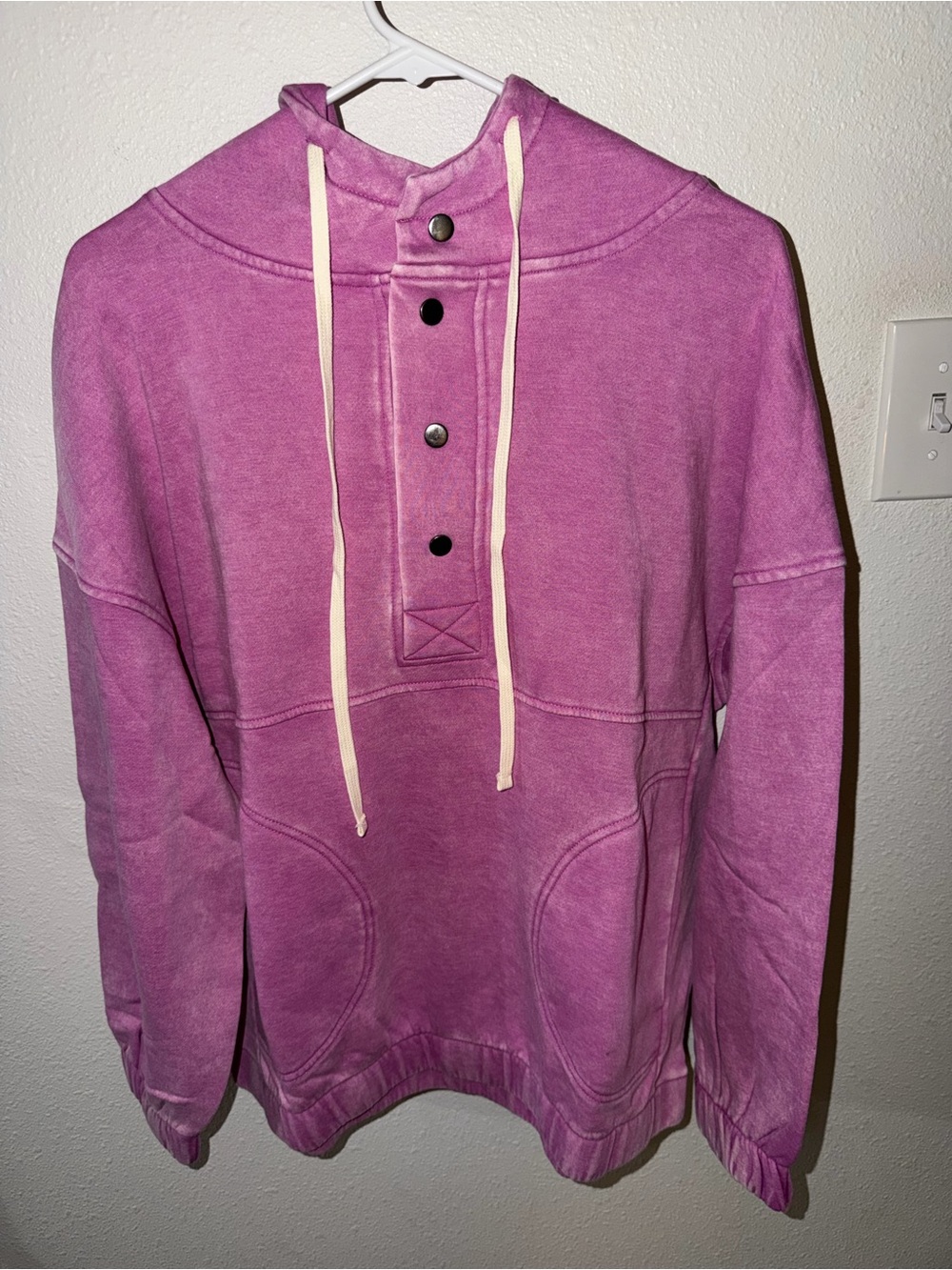 Zenana Outfitters Snap Front Placket Pullover Hoodie NWOT - Picture 7 of 9